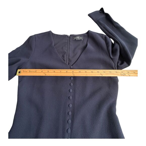 Club Monaco Women Button AccentsBlack Mini Dress Size 00 - Picture 11 of 16